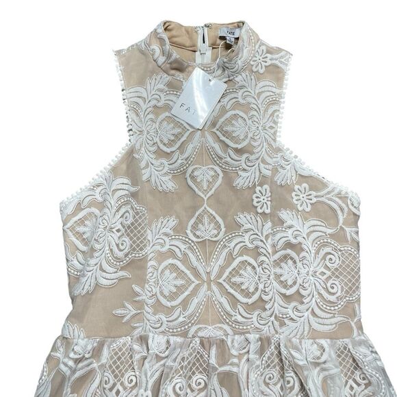 NWT FATE Lace Embroidered Dress White Size Small - Picture 3 of 12
